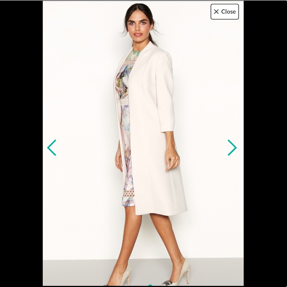 Jenny Packham - 'Julia' nude long jacket NWT